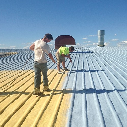 Contractors Add Metal Roof Coating.